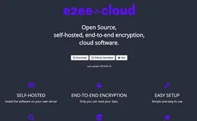 Screenshot: e2ee-cloud.com